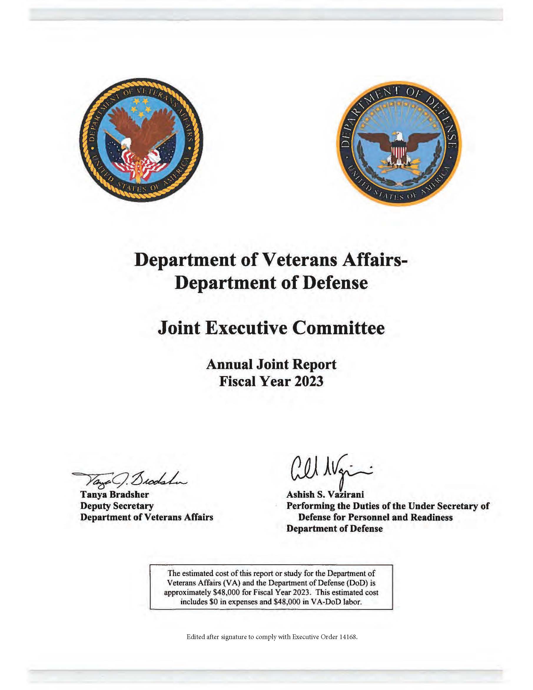 JEC Annual Joint Report FY 2023
